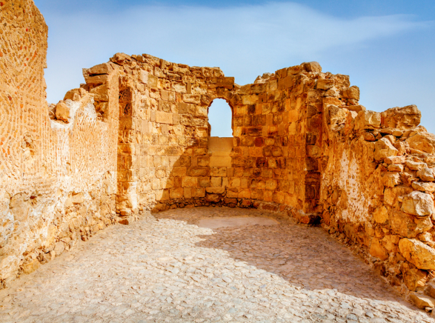 Крепость Массада и Мертвое море